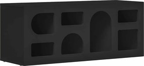 vidaXL TV szekrény Fekete 100 x 35 x 40 cm Faanyag