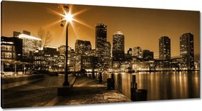 Vászonkép 115x55 Éjszaka Éjszakai város