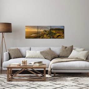 A hegység képe (órával) (90x30 cm)