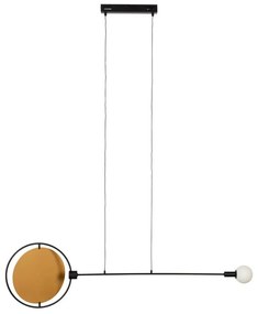 Okkersárga-fekete LED dimmelhető függőlámpa Sirius – Zuiver