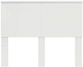 Fejtámla fejtámlával Fényes Fehér 135 cm Faanyag