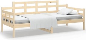 vidaXL tömör fenyőfa kanapéágy 90 x 190 cm