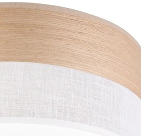 LED Mennyezeti lámpa SIRJA WOOD LED/20W/230V átm. 35 cm fehér/tölgy