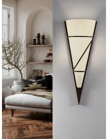 EGLO 87793 - PASCAL 1 fali lámpa 1xE14/60W antik barna/fehér