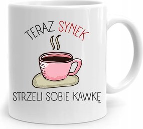 Bögre Ajándék Fiúnak Most A Kisfiú Lő Magának fényképes nyomattal