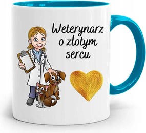 Arany Szívű Kék Állatorvos Bögre Ajándék fényképes nyomattal