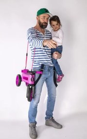 Funny Wheels - Futóbicikli 2 az 1-ben RIDER SUPER SPORT rózsaszín/fekete