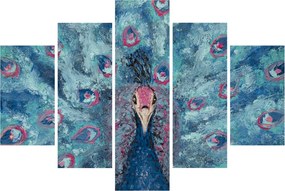 Egy festett páva képe (150x105 cm)