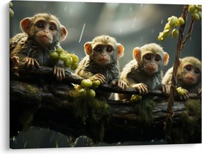 Kép - Majmok (70x50 cm)