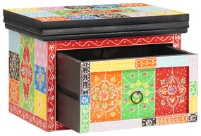 Éjjeli Szekrények 2 db 40x30x28 cm Szilárd Fa Mangó és Műléces Fa
