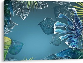 Kép - Trópusi növények levelei (70x50 cm)