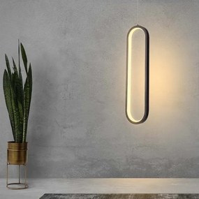 LED Csillár zsinóron LED/13W/230V 4000K fekete