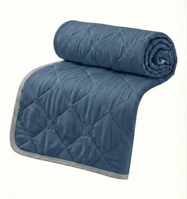 Hűsítő nyári paplan ELARIA, sötétkék Méret: 140 x 200 cm