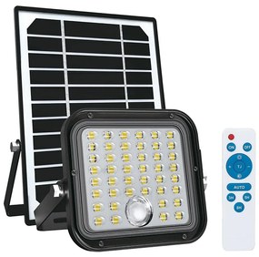 Kobi Kültéri LED napelemes reflektor érzékelővel, 10W, 4000K, IP65 + távirányító KFNSR10NB