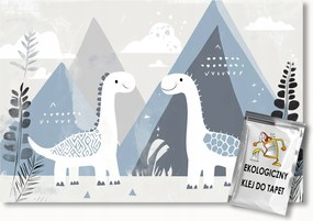 Fotótapéta Flizelina Gyerekek Hegyek Dinoszauruszok Őstörténet Jura 400x280 ragasztó