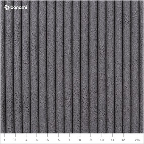 Sötétszürke kárpitozott egyszemélyes ágy tárolóhellyel 90x200 cm Cabana – Meise Möbel