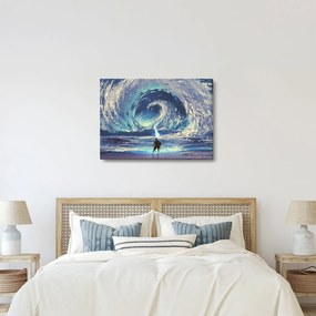 Kép - Illusztráció egy lándzsás fiúról (70x50 cm)