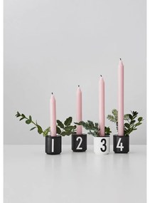 Porcelán gyertyatartó készlet 4 db-os Mini - Design Letters