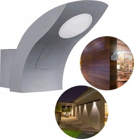 Homlokzati fali lámpa Kültéri Led fali lámpa Szürke