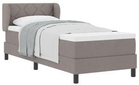 Boxspring Ágy Matrac 80x200 cm Taupe Szövet