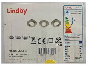 Lindby Lindby - KÉSZLET 3x LED Beépíthető lámpa ANDREJ LED/4W/230V LW1511