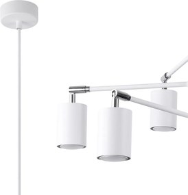 Fehér fém függőlámpa Virta – Sollux