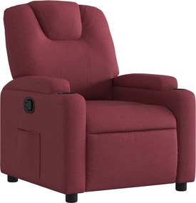 vidaXL bordó dönthető szövet fotel