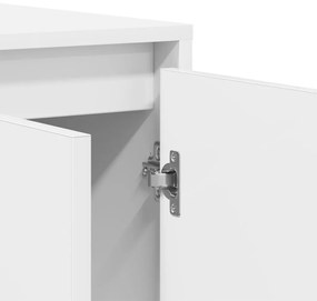Fehér Oldalszekrény Fehér Fa 135 x 41 x 75 cm Fehér Oldalszekrény