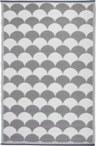 Kültéri Szőnyeg, Esschert Design 180x121 cm, szürke-fehér