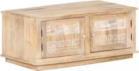 Tömör mangófa dohányzóasztal 90 x 49 x 37 cm