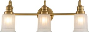 Quoizel QZ-SWELL3-BB-BATH-LED Fürdőszobai fali lámpa SWELL 3xG9/3W/230V IP44 aranyszínű