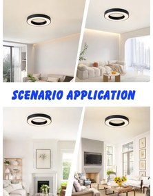 Immax NEO 07209L-LED Dimmelhető lámpa PASTEL LED/53W/230V 60cm fekete Tuya + távirányító