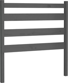 vidaXL szürke tömör fenyőfa ágyfejtámla 96 x 4 x 100 cm