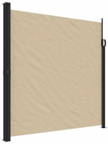 bézs behúzható oldalsó napellenző 200 x 600 cm