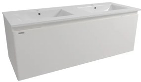 Naturel Ancona Fürdőszobaszekrény mosdóval 120x45x46 cm fehér ANCONA2120DVB