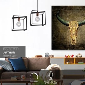 Lucide 08424/01/30 - Függeszték ARTHUR 1xE27/60W/230V