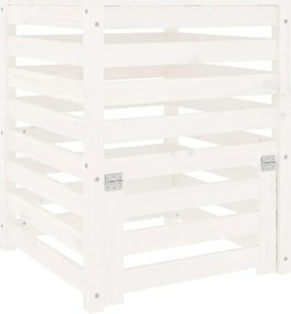 vidaXL fehér tömör fenyőfa komposztáló 63,5x63,5x77,5 cm