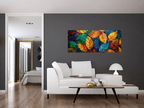 Kép - Levélmozaik (120x50 cm)