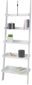 Casaria® Létralépcsős polc fehér - 180cm