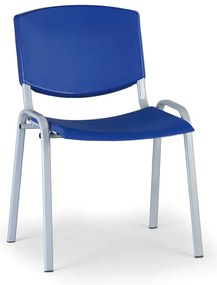 Design konferencia szék - szürke lábak, kék