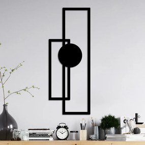 Fém fali dekoráció, 32×85 cm