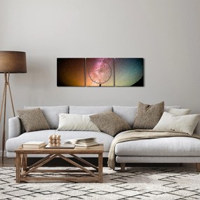 Kép - égbolt tele csillagokkal (órával) (90x30 cm)