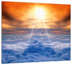 Modern kép - nap a felhők felett
