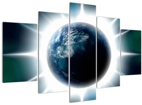 Egy besugárzott bolygó képe (150x105 cm)