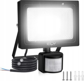 Cly Led lámpa mozgásérzékelővel, 25W, 2100 lm, IP66, 6500K, Pir érzékelő