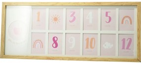 Heart gyermek képkeret, 60 x 25 x 1,8 cm , MDF, 12x 6 x 9 cm