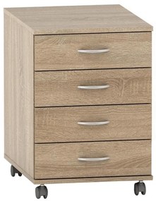 TEMPO ASISTENT 015 görgős komód, sonoma tölgy