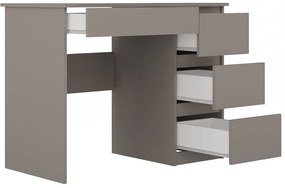 Mijas íróasztal jobb oldali tárolókkal, 98x76x51 cm, agyag színű