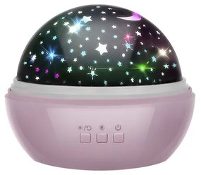LED dekoratív projektor - csillagok / tengeri világ Rózsaszín: Rózsaszín