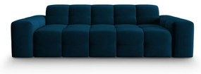 Sötétkék bársony kanapé 222 cm Kendal – Micadoni Home